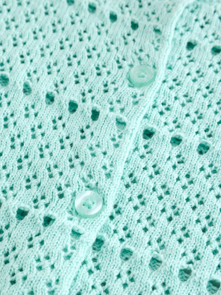 modra - Gap Pointelle Crochet pletena jopa (4-13let) - Slika 7 iz 7