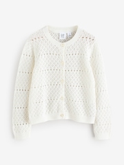 Bela - Gap Pointelle Crochet pletena jopa (4-13let) - Slika 4 iz 7