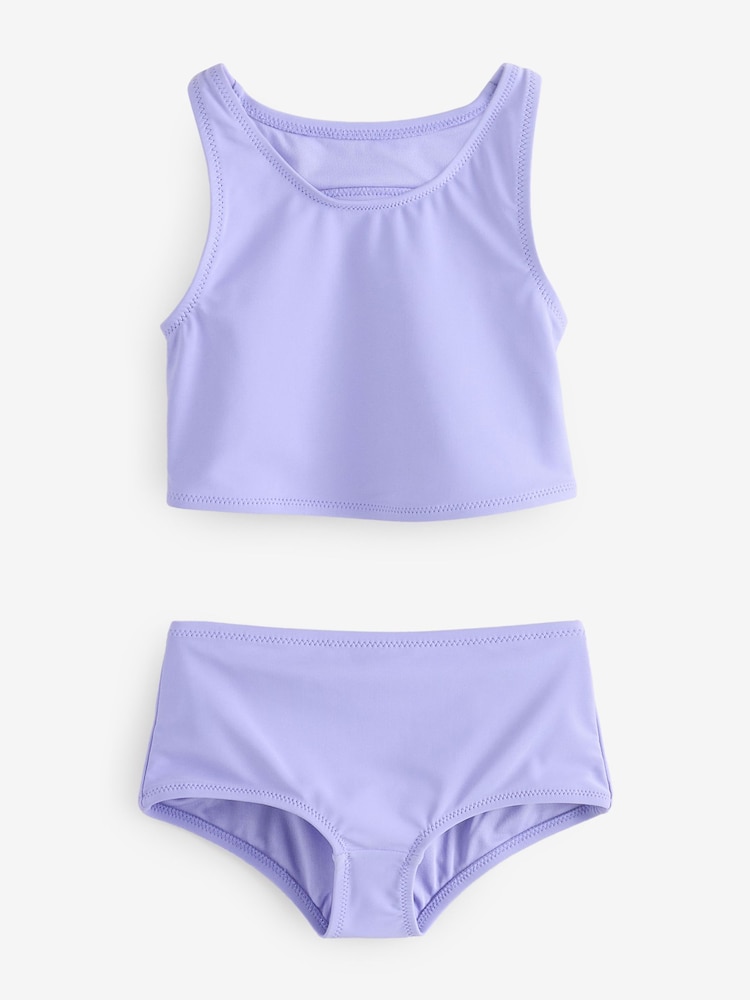 Gap Purple Cutout Tankini Swim Two-Piece (4-13yrs) - Image 1 of 4