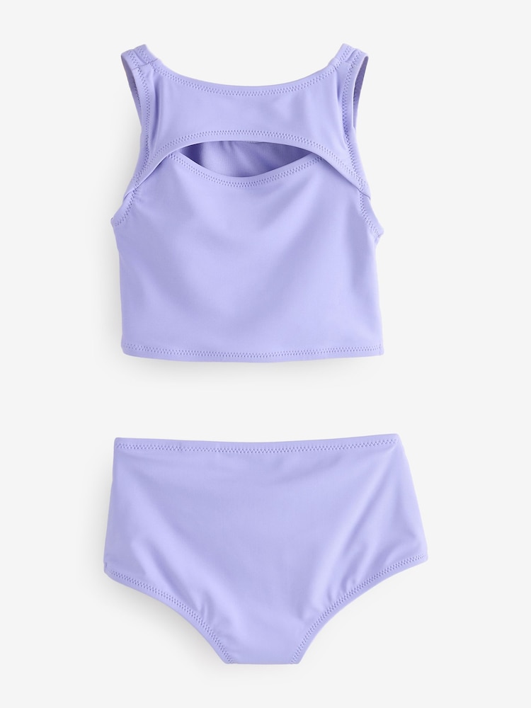 Gap Purple Cutout Tankini Swim Two-Piece (4-13yrs) - Image 2 of 4