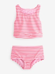 Gap Pink Stripe Cutout Tankini Swim Two-Piece (4-13yrs) - Image 1 of 4