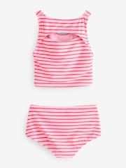 Gap Pink Stripe Cutout Tankini Swim Two-Piece (4-13yrs) - Image 2 of 4