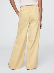 Gap Butter Yellow Twill Easy Baggy Trousers - Image 2 of 5