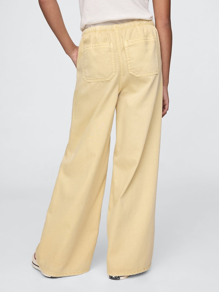 Gap Butter Yellow Twill Easy Baggy Trousers - Image 2 of 5