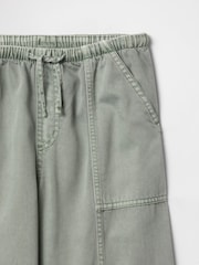 Verde - Pantalones baggy de sarga de Gap (4-13 años) - Imagen 5 de 5