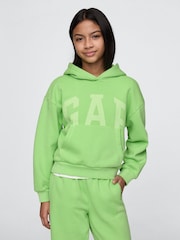 Gap Green Logo Vintage Fleece-Lined Hoodie (4-13yrs) - Image 1 of 5