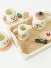 Le Toy Van Wooden Tea Set and Tray - Image 2 of 4