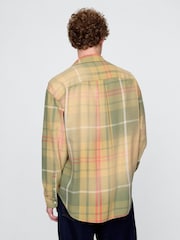 Gap Green Check Cotton Twill Oversized Shirt - Image 2 of 5