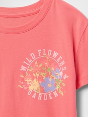 Gap Red Short Sleeve Crew Neck Graphic T-Shirt (4-13yrs) - Image 4 of 4