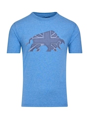 Raging Bull Blue Union Jack T-Shirt - Image 4 of 5