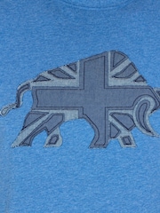 Raging Bull Blue Union Jack T-Shirt - Image 5 of 5