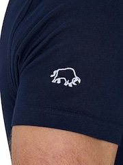 Raging Bull Blue Outburst 100% Cotton Union Jack T-Shirt - Image 4 of 5