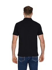 Raging Bull Classic 100% Cotton Crest Black Polo Shirt - Image 2 of 7