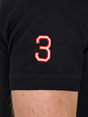 Raging Bull Classic 100% Cotton Crest Black Polo Shirt - Image 3 of 7
