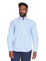 Raging Bull Blue Long Sleeve Classic 100% Cotton Oxford Shirt - Image 1 of 7