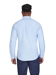 Raging Bull Blue Long Sleeve Classic 100% Cotton Oxford Shirt - Image 2 of 7