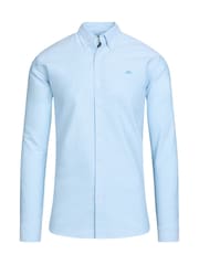 Raging Bull Blue Long Sleeve Classic 100% Cotton Oxford Shirt - Image 6 of 7