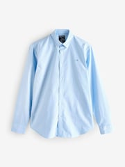 Raging Bull Blue Long Sleeve Classic 100% Cotton Oxford Shirt - Image 7 of 7