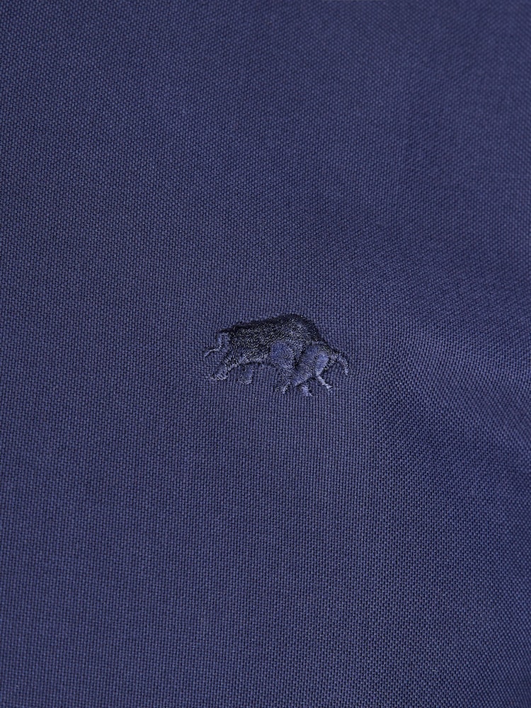 Bleu - Chemise BlancRaging Bull manches longues classique à 100% coton Oxford - Image 8 de 8 Bleu - Chemise BlancRaging Bull manches longues classique à 100% coton Oxford - Image 8 de 8