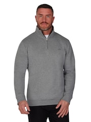 Raging Bull Grey Classic Quarter Zip Sweat Jumper - Image 1 of 4