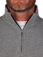 Raging Bull Grey Classic Quarter Zip Sweat Jumper - Image 3 of 4