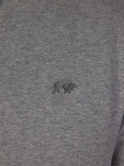 Raging Bull Grey Classic Quarter Zip Sweat Jumper - Image 4 of 4