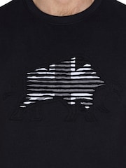 Raging Bull Slash Black 100% Cotton T-Shirt - Image 4 of 5