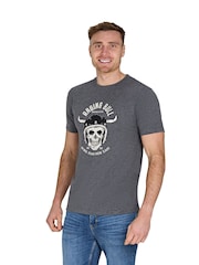 Raging Bull Grey Work Hard Ride Easy T-Shirt - Image 1 of 5