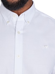 Raging Bull Long Sleeve Classic 100% Cotton Oxford White Shirt - Image 2 of 8