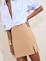 Lipsy Stone Split Side Mini Skirt - Image 1 of 4