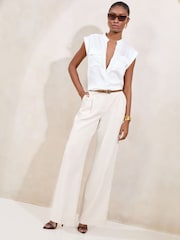 Blanco - Blusa utilitaria con bolsillo y cremallera delantera de Lipsy - Imagen 3 de 5