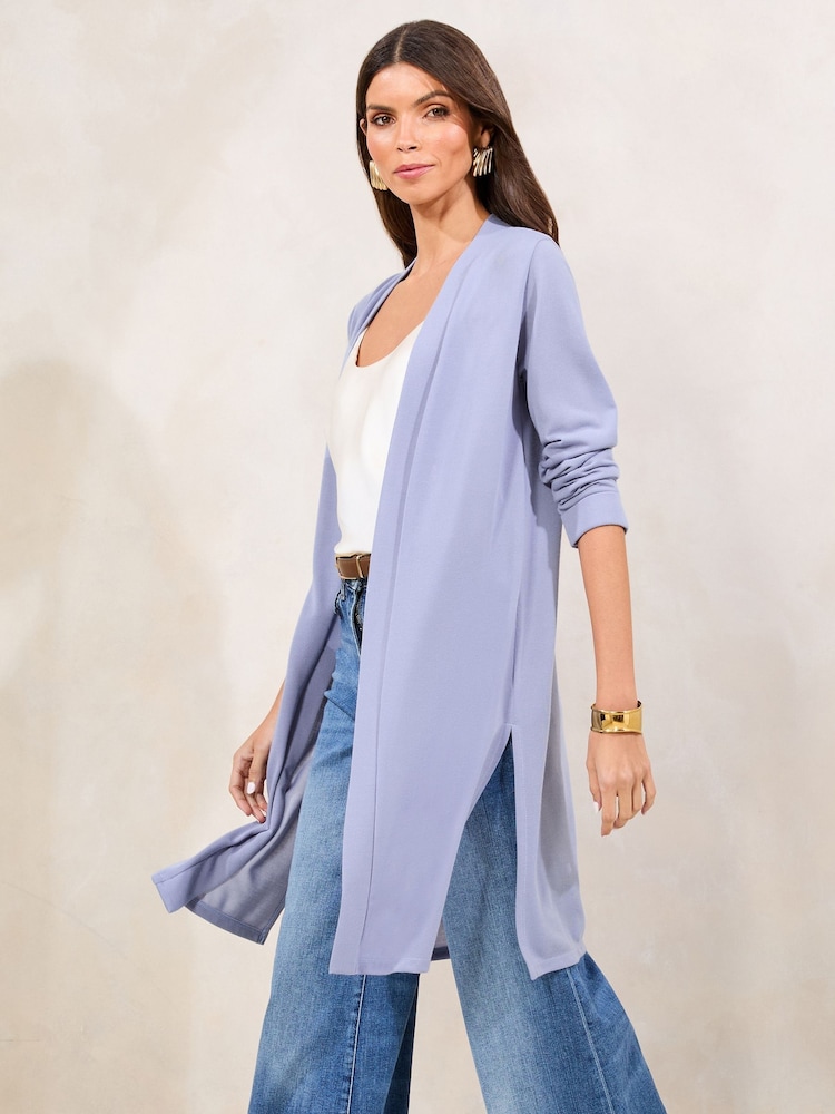 Lipsy Blue Longline Cardigan - Image 3 of 4