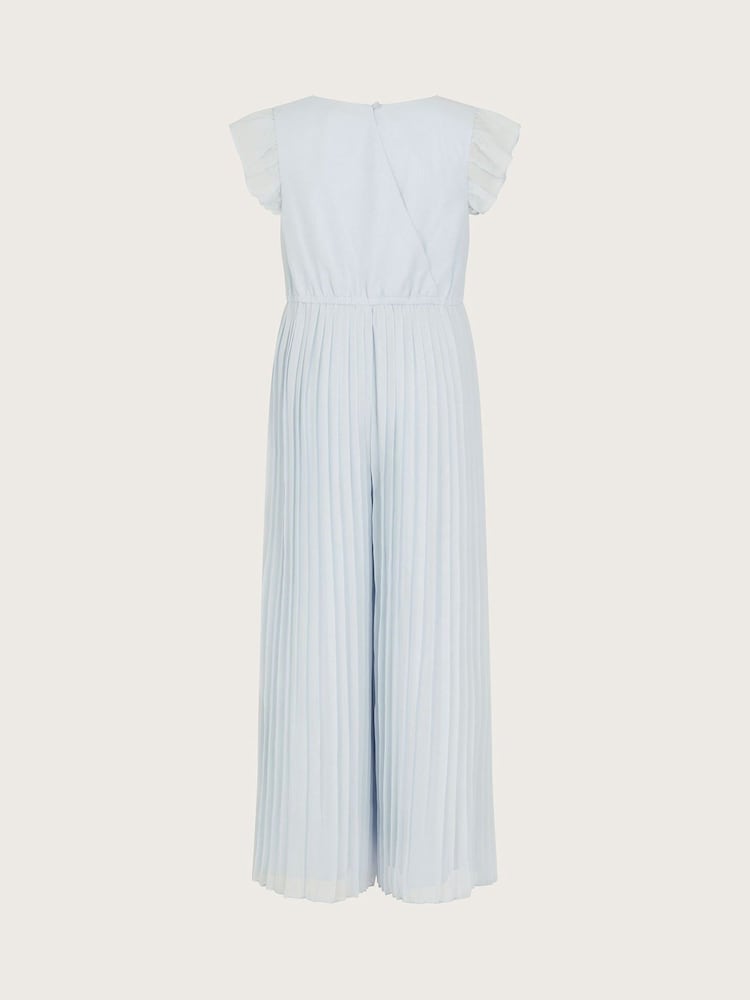 Monsoon Blue Penelope Pleated Sparkle Jumpsuit - Image 3 of 4