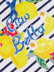 Monsoon Natural Ciao Bella Stripe T-Shirt - Image 3 of 3