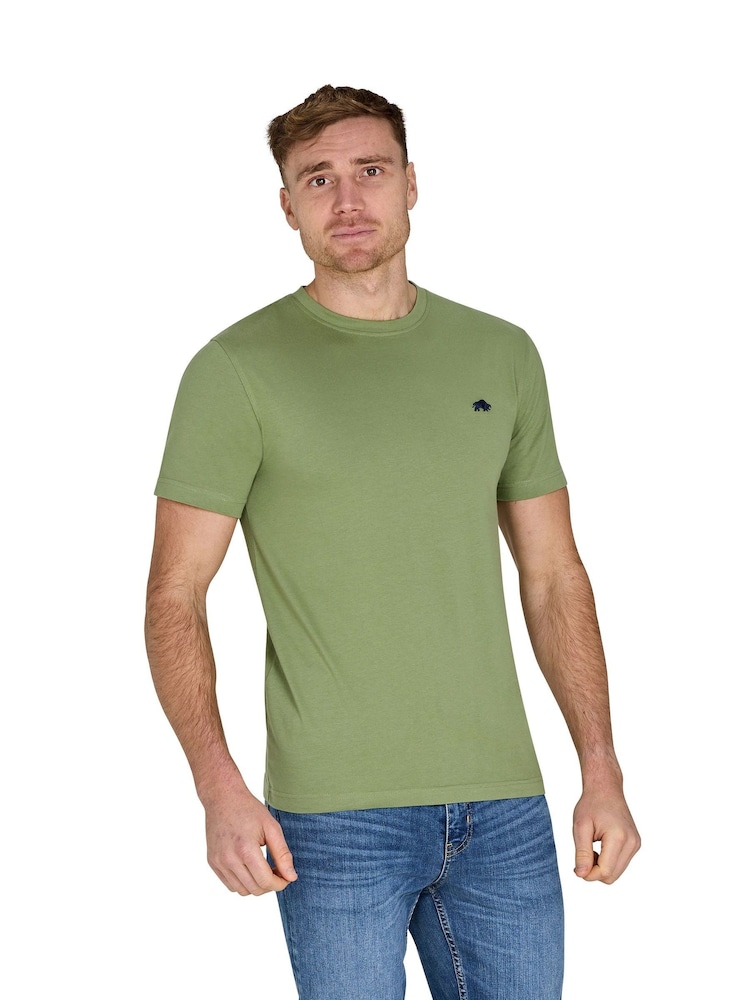Raging Bull Green Classic 100% Cotton T-Shirt - Image 1 of 4
