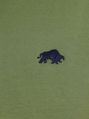 Raging Bull Green Classic 100% Cotton T-Shirt - Image 4 of 4