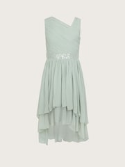 Monsoon Green Abigail One-Shoulder Prom Dress - Image 1 of 3