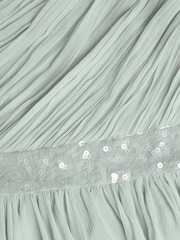 Monsoon Green Abigail One-Shoulder Prom Dress - Image 3 of 3