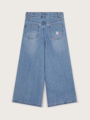 Monsoon Blue Dove Appliqué 100% Cotton Denim Jeans - Image 3 of 4