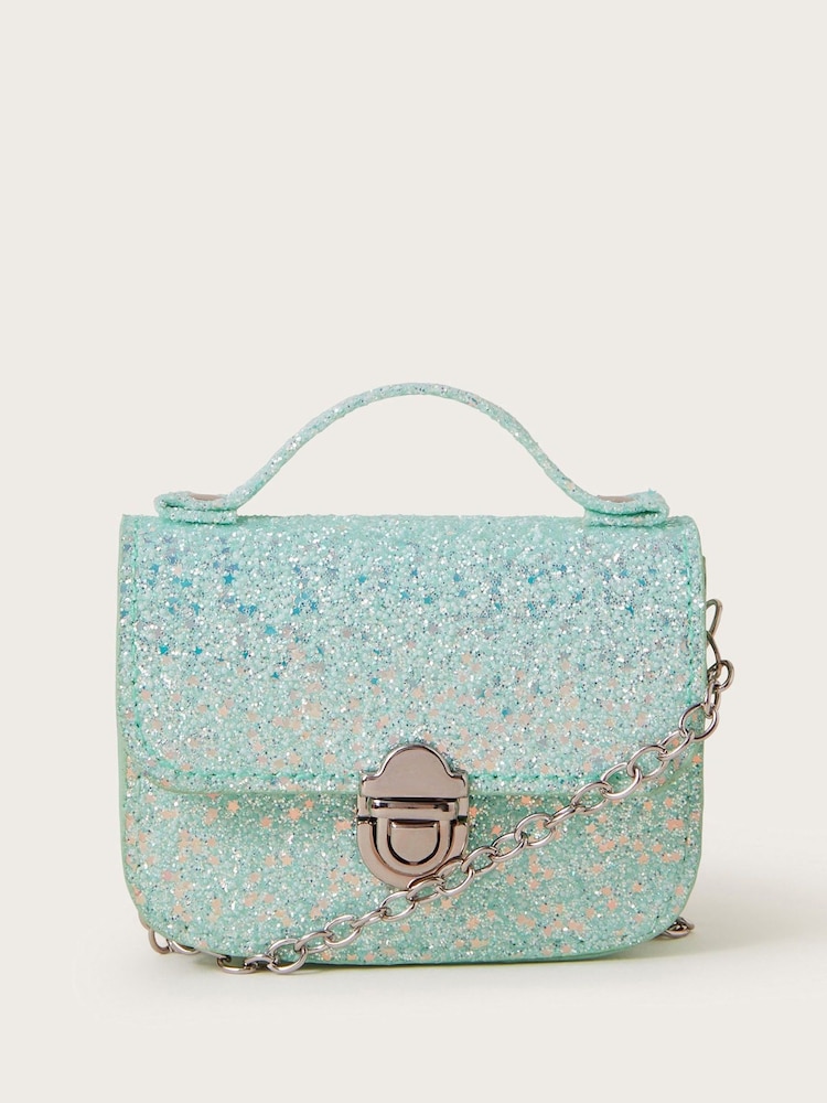 Monsoon Green Glitter Mini Crossbody Bag - Image 1 of 4