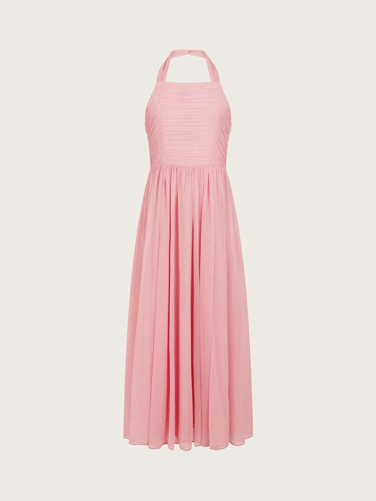 Monsoon Pink Ayo Halter Prom Maxi Dress - Image 1 of 1