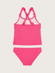 Monsoon Pink Flower Strap Ruffle Tankini Set - Image 2 of 3