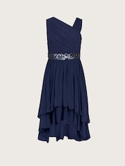 Monsoon Blue Abigail One-Shoulder Prom Dress - Image 1 of 3