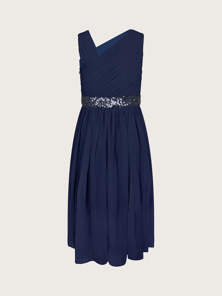 Monsoon Blue Abigail One-Shoulder Prom Dress - Image 2 of 3