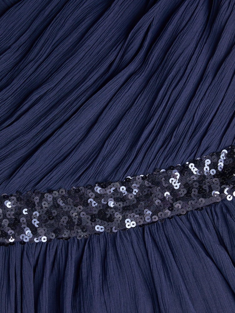 Monsoon Blue Abigail One-Shoulder Prom Dress - Image 3 of 3