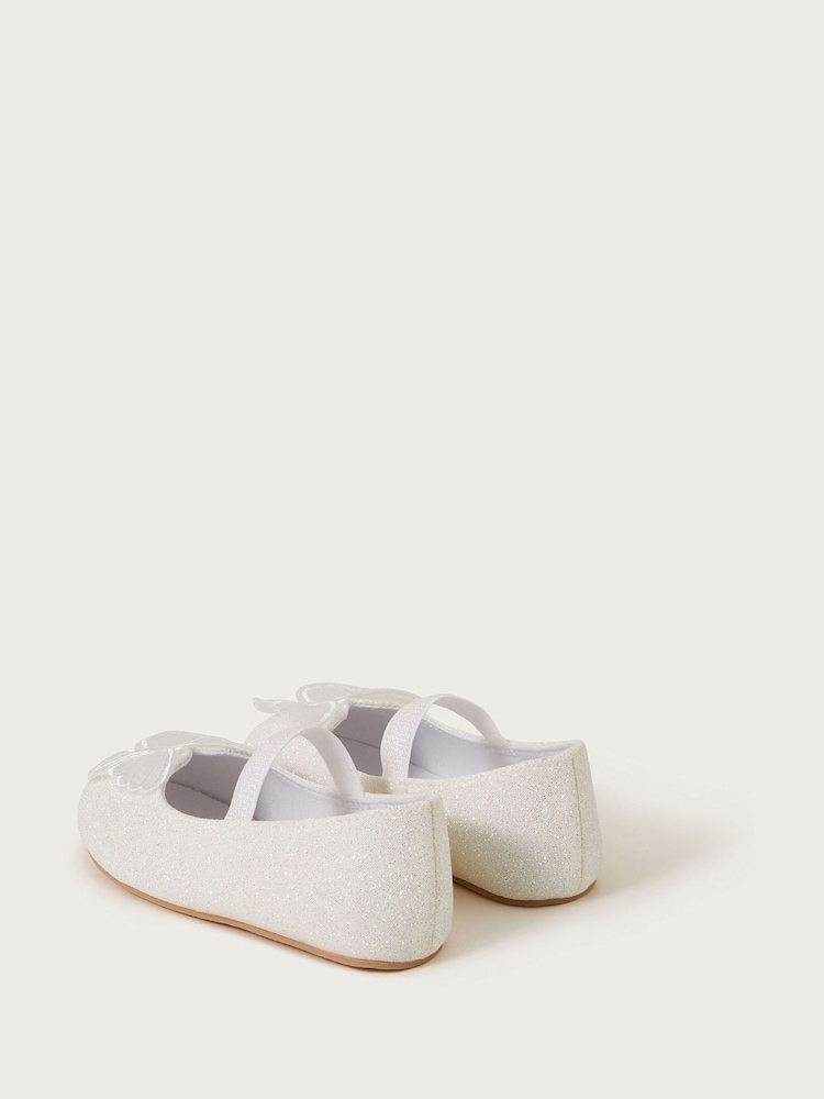 Monsoon Baby Butterfly Glitter Walker Shoes - Image 3 of 3