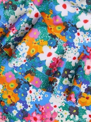 Monsoon asymmetrischer Rüschen-Badeanzug mit Floraldesign - Bild 3 von 3