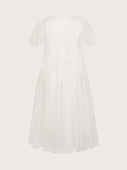 Monsoon Natural Sunray Embellished Dress - Image 3 of 4