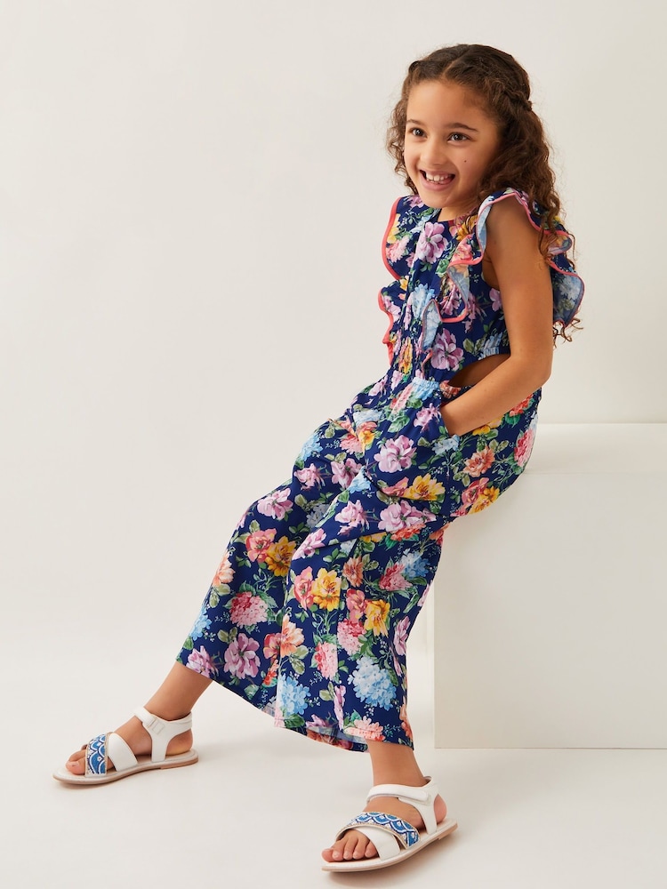 Monsoon Vintage-Style Floral Jumpsuit - Imagen 1 de 4 Monsoon Vintage-Style Floral Jumpsuit - Imagen 1 de 4