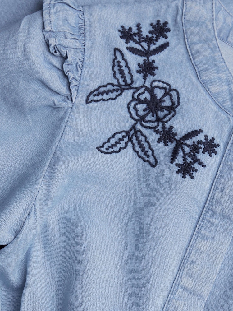 Mono largo de cambray bordado con estampado floral de Monsoon - Imagen 4 de 4 Mono largo de cambray bordado con estampado floral de Monsoon - Imagen 4 de 4